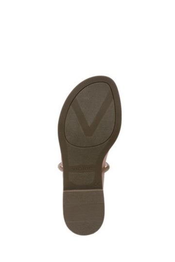 Sandálias De Slides De Prisma Laranja Vionic