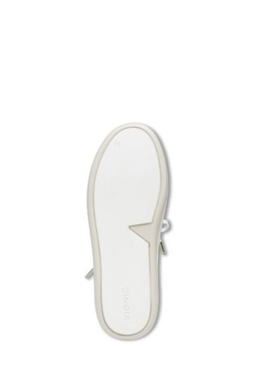 Sapato Branco Vionic Paisley Com Cadarço