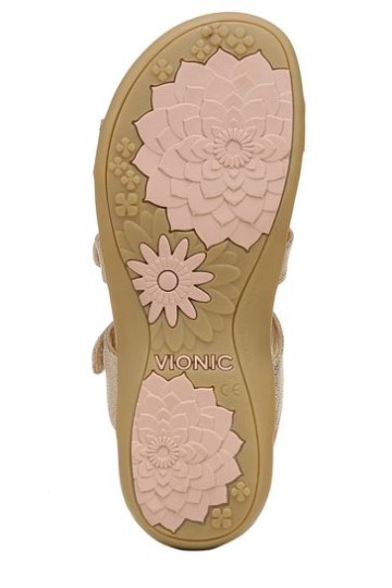 Sandálias De Tiras De Tornozelo âmbar Rosa Vionic