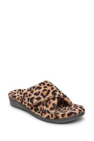 Chinelos Deslizantes Vionic Soft Natural Leopard Relax