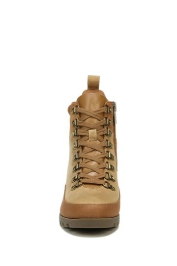 Bota Cano Médio Nobuck Marrom Caramelo Vionic Spencer à Prova D'água