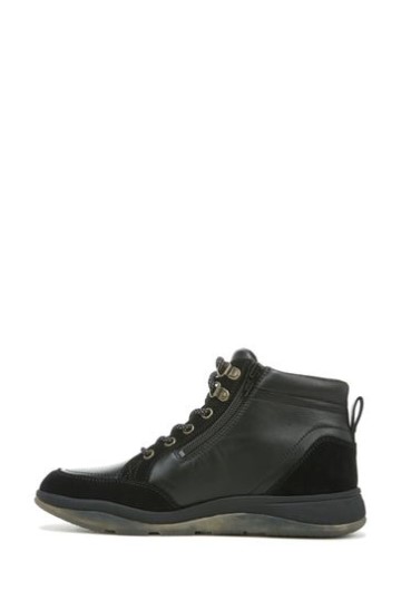 Vionic Whitley Cano Alto Chukka De Couro Preto