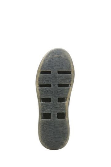 Vionic Whitley Cano Alto Chukka De Couro Preto