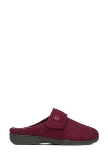 Chinelos Vionic Wine Red Carlin Mule