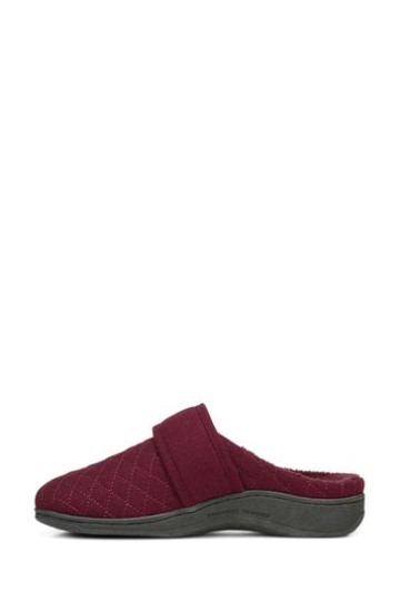 Chinelos Vionic Wine Red Carlin Mule
