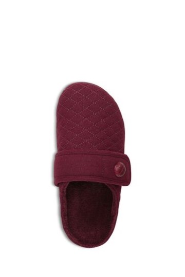 Chinelos Vionic Wine Red Carlin Mule